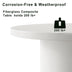 White Round Coffee Table Circle Pedestal Table