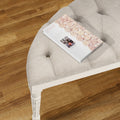 Linen Upholstered Bench