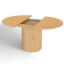 Oak Extendable Oval Solid Wood Dining Table