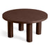 Modern Round Coffee Table with Solid Wood Legs – Stylish Centerpiece for Living Room