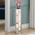 Tall Silver Big Vase for Decor Living Room Decorative Large Vase