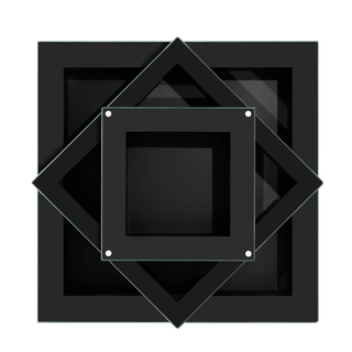 39.4in Mirrored Coffee Table