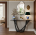 SHYFOY Black Asymmetrical Cloud Shaped Wall Mirror