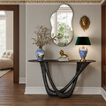 SHYFOY Black Asymmetrical Cloud Shaped Wall Mirror