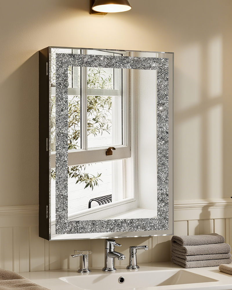 Rectangular Mirrored Medicine Cabinet