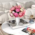 SHYFOY Mirror Glam Tray Bathroom Desktop Storage Tray, Silver Vanity Tray
