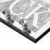 Mirrored LOCK Key Holder with Crystal Hooks, Sparkly Silver Mirror Wall Decor
