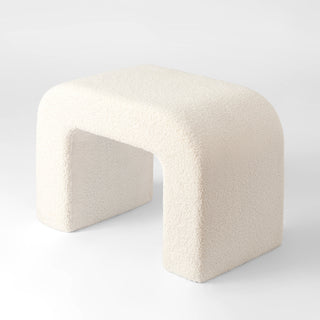 25.6'' Upholstered Foot Stool Modern Pouf Ottoman