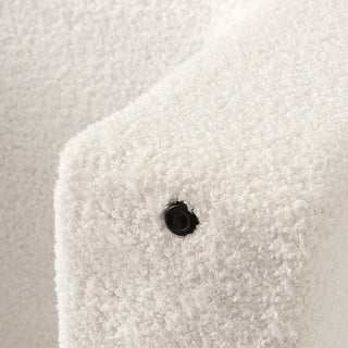 25.6'' Upholstered Foot Stool Modern Pouf Ottoman