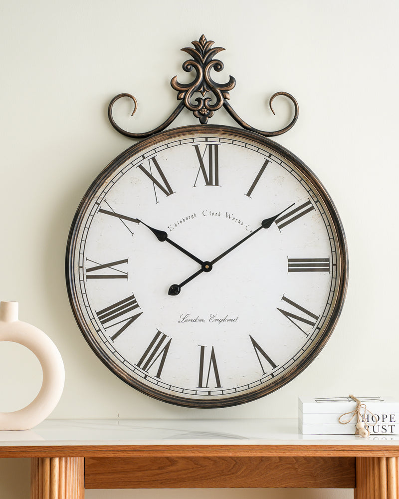 Large Clock Wall Decor, Vintage WallClock for Living Room