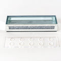 Flower Vase Rectangular Crushed Diamond Mirrored Vases for Centerpiece