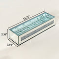 Flower Vase Rectangular Crushed Diamond Mirrored Vases for Centerpiece