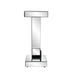 Modern Console Table with V-Shaped Base Sparkling Diamond Accents