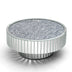 Verspiegelter runder Couchtisch Beistelltisch mit Crushed Diamond