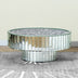 Verspiegelter runder Couchtisch Beistelltisch mit Crushed Diamond