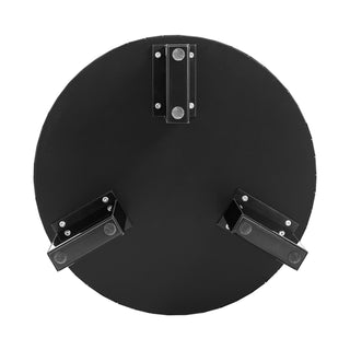 Blue Round Glass Tray Top Coffee Table