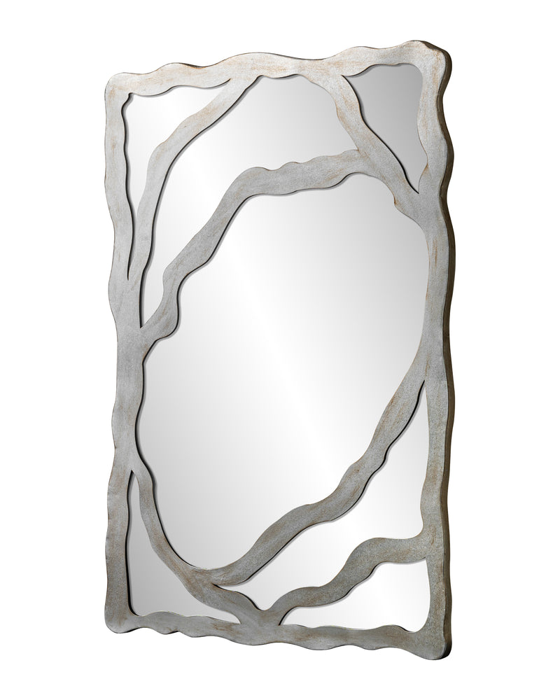 Industrial Silver Wall Mirror