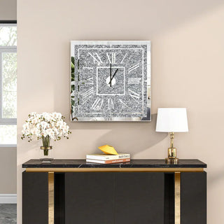 Diamond Crystal Wall Clock - Rectangular