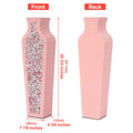 Handmade Crystal Glass Floor Vase Pink Floor Vase