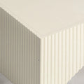 White Modern Fluted Arch-Base Coffee Table