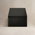 Black Modern Fluted Arch-Base Coffee Table