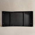 Black Modern Fluted Arch-Base Coffee Table