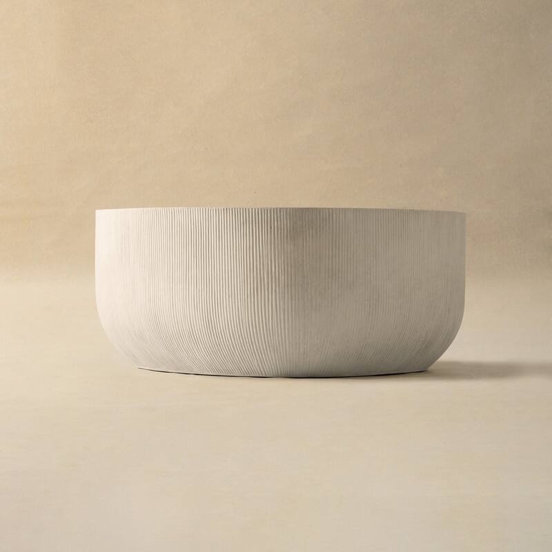 Modern Irregular Sculptural Concrete Coffee Table