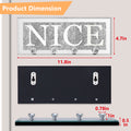 NICE  Mirrored Key Holder with Crystal Hooks