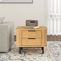 2-Drawer Nightstand Wood End Table