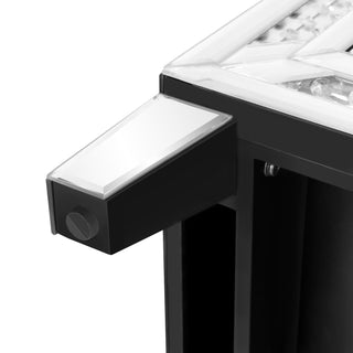 33" Large Mirrored Glass Nightstand Bedroom Crystal Decor