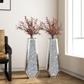 Large Silver Mirror Crystal Vases Crushed Diamond Tall Floor Vase