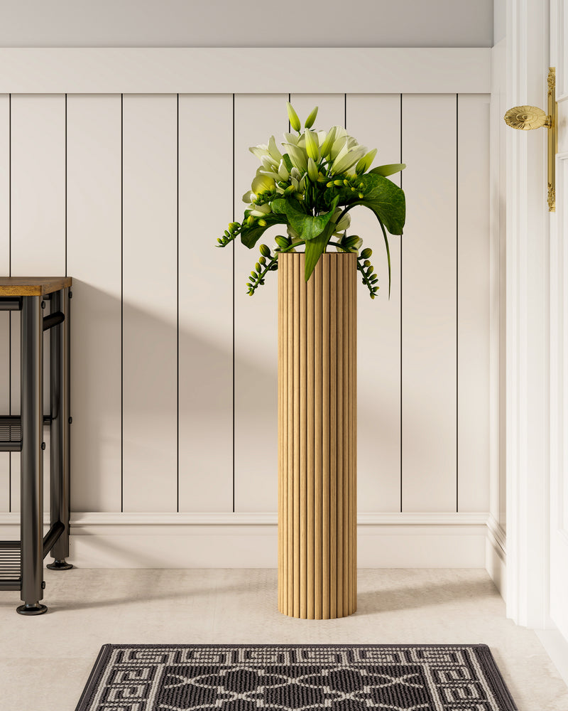 Aesthetic Wooden Floor Vase Perfect Home Decor Upgrade