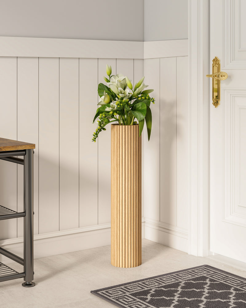 Aesthetic Wooden Floor Vase Perfect Home Decor Upgrade