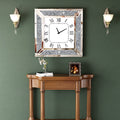 SHYFOY Crushed Diamond Inlay Mirrored Large Clock
