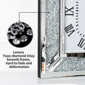 SHYFOY Crushed Diamond Inlay Mirrored Large Clock