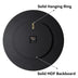 SHYFOYMirrored Wall Clocks Decor Sparkly Big Decorative Wall Clock