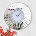 SHYFOYMirrored Wall Clocks Decor Sparkly Big Decorative Wall Clock