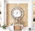 Oversize Wall Clock Living Room Decor, Extra Large Decorative Mirror Wall Clocks