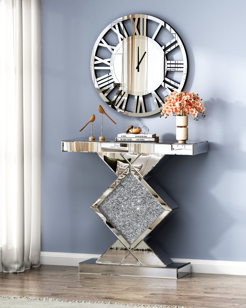 Oversize Wall Clock Living Room Decor, Extra Large Decorative Mirror Wall Clocks