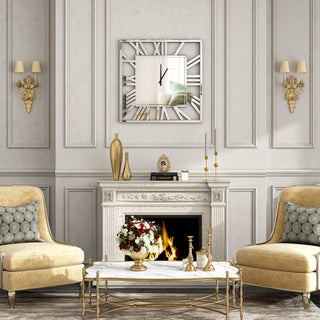 SHYFOY 32'' Decorative Wall Clocks for Living Room Decor