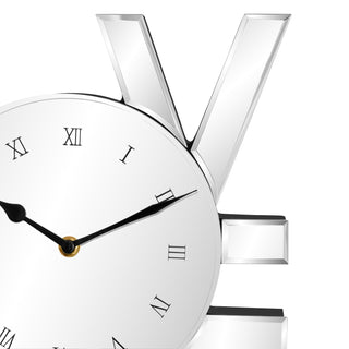 Love Art Letters Mirrored Wall Clock