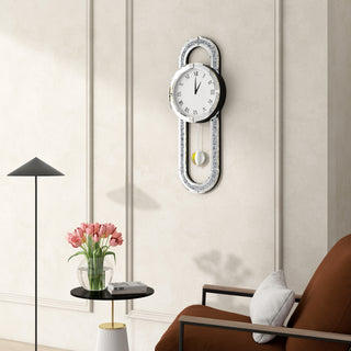 31.5" Mirrored Pendulum Luxury Large Wall Clocks