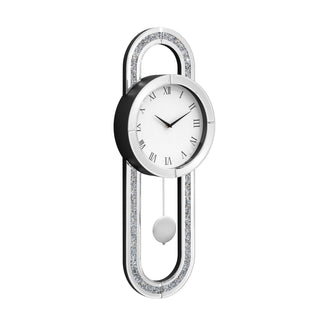 31.5" Mirrored Pendulum Luxury Large Wall Clocks
