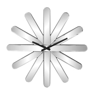 Modern Starburst Wall Clock Mirrored Large Clock