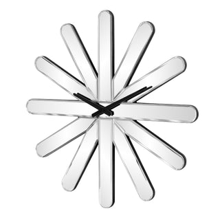 Modern Starburst Wall Clock Mirrored Large Clock
