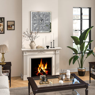 Square Diamond Crystal Wall Clock