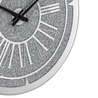 Round Diamond Crystal Wall Clock