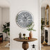 Crushed Diamond Wall Clock Round Luxury Wall Clock with Mirror Glass