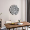 Crushed Diamond Wall Clock Round Luxury Wall Clock with Mirror Glass