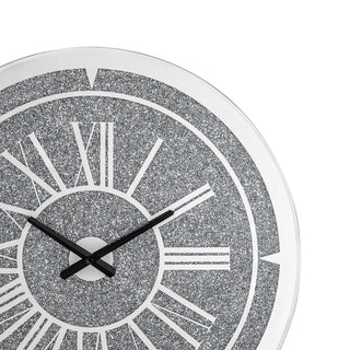 Round Diamond Crystal Wall Clock